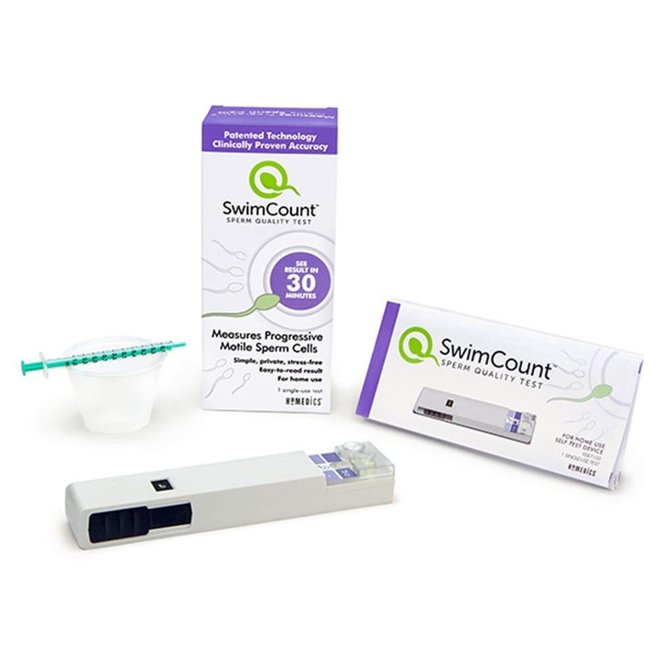 SwimCount Sperm Quality Test with box and tester