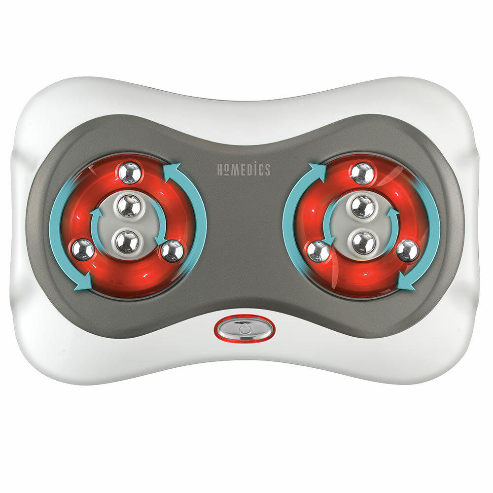 Top-down view of the Homedics Shiatsu Deluxe Foot Massager with Heat with heating element highlighted