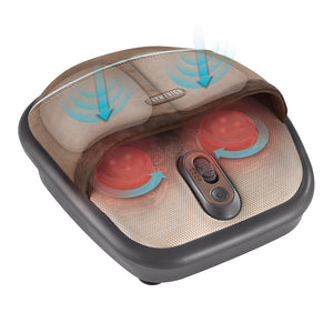 Air Compression + Shiatsu Foot Massager with Heat On