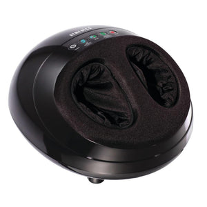 Black | Angled view of black Homedics Shiatsu Air Pro Foot Massager with Heat