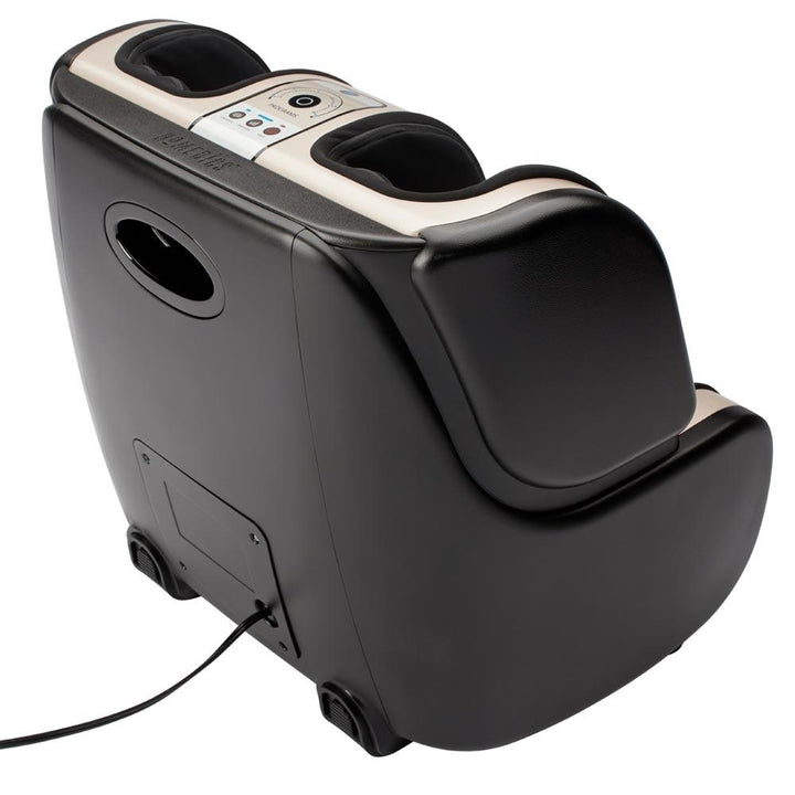 Back angled view of the Homedics Therapist Select 2.0 Foot and Calf Massager with Soothing Heat