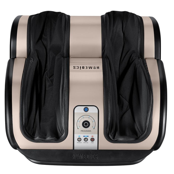 Top-down view of the Homedics Therapist Select 2.0 Foot and Calf Massager with Soothing Heat