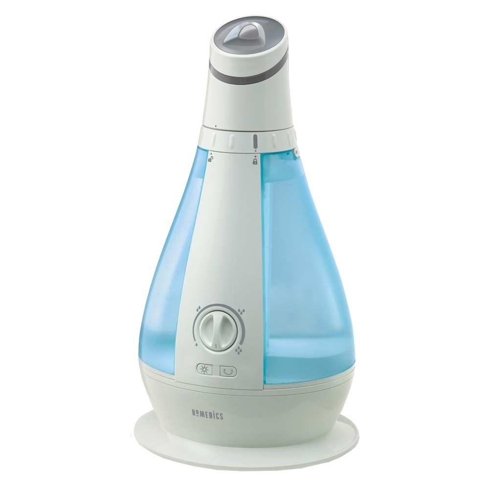 Homedics Oscillating Cool Mist Ultrasonic Humidifier on table