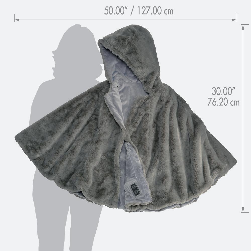 Homedics Cordless Massaging Cape with Vibration and Soothing Heat dimensions