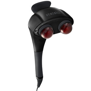 Angled view of the Homedics Twin Percussion Pro Massager with Heat