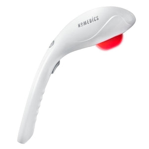 White | Alternate profile view of the white Homedics Cordless Percussion Body Massager with Soothing Heat