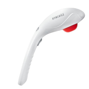 White | Profile view of the white Homedics Cordless Percussion Body Massager with Soothing Heat
