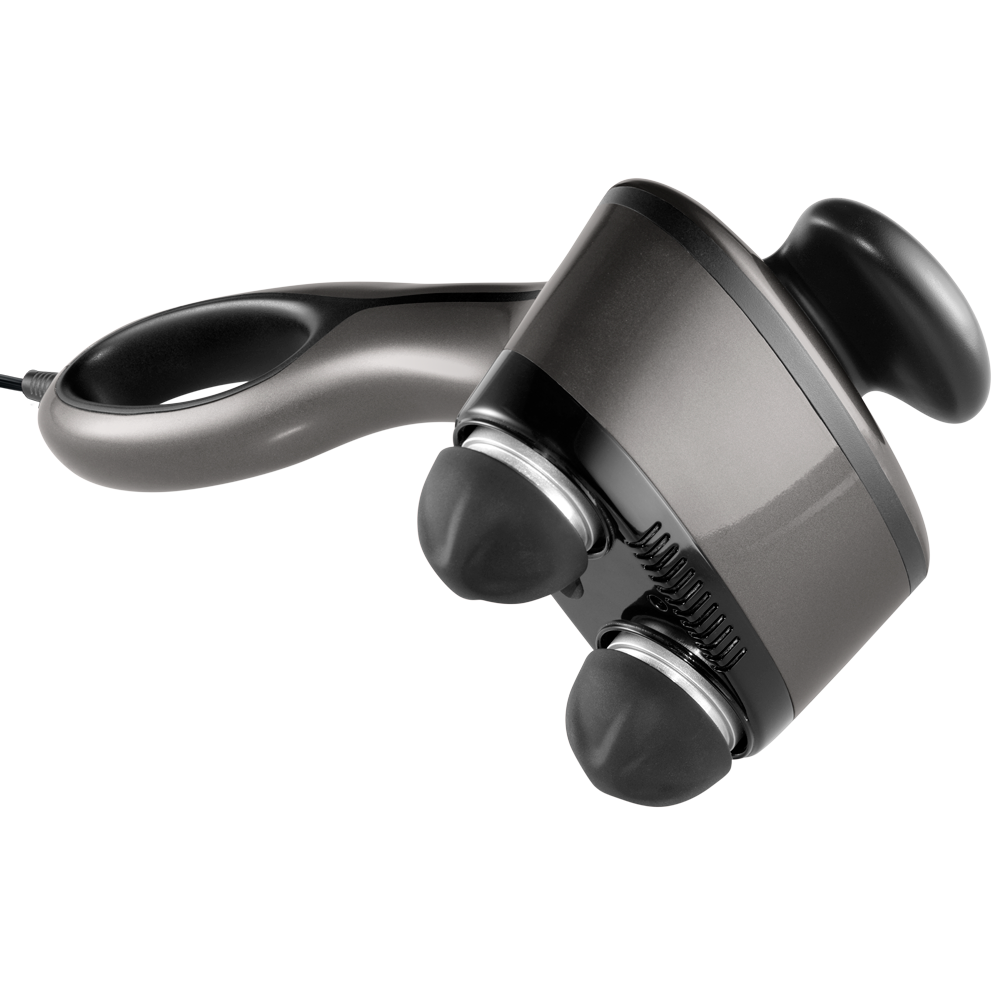 Angled view of the Homedics Dual Temp Percussion Pro Hot and Cold Massager