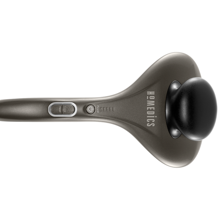 Back view of the Homedics Dual Temp Percussion Pro Hot and Cold Massager