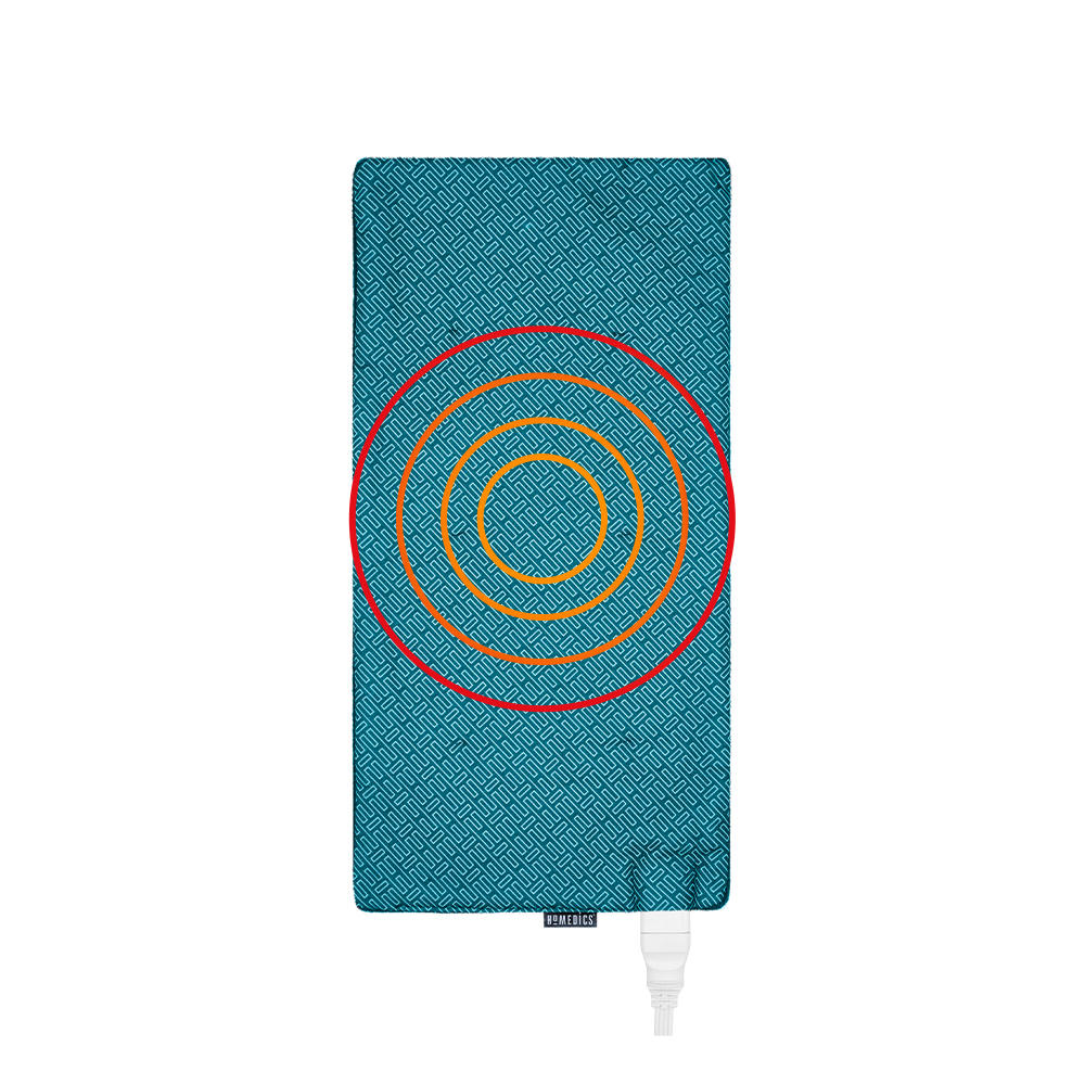 Top-down view of the Homedics 12 x 24 Weighted Heating Pad with Humiditech