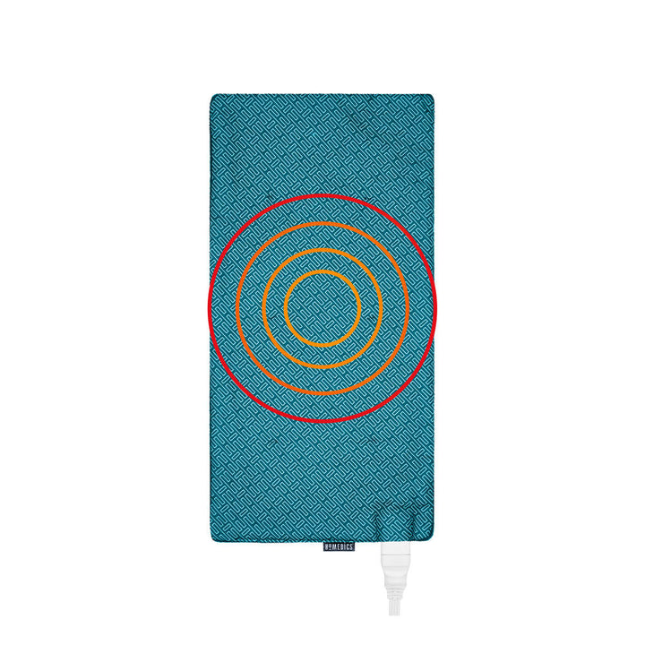 Top-down view of the Homedics 12 x 24 Weighted Heating Pad with Humiditech
