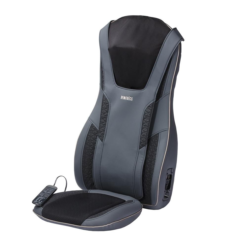 Homedics Serenity Shiatsu Massage Cushion with Sound and Meditation App on mobile phone