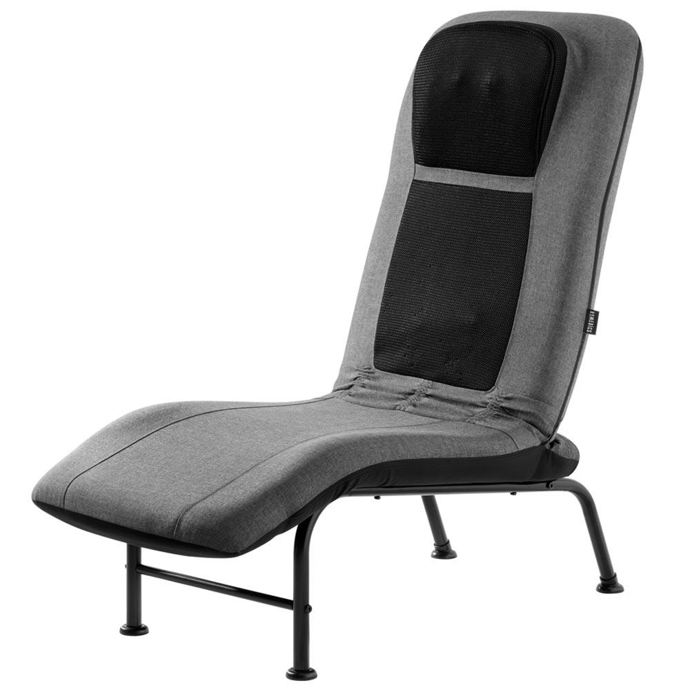 Right angled view of the Homedics Shiatsu Massaging Chaise Lounger