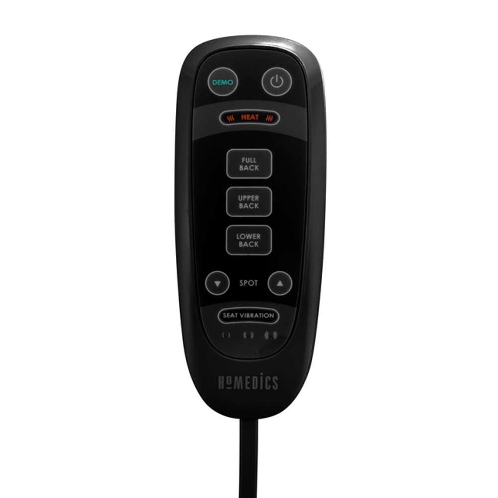 Close-up of controller in the Homedics Shiatsu Pro Plus