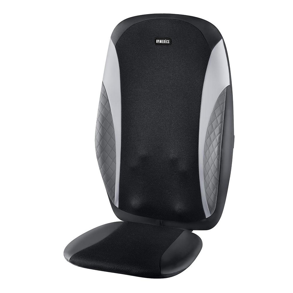 Alternate angled view of the Homedics 8-Node Shiatsu Plus Massage Cushion with Soothing Heat