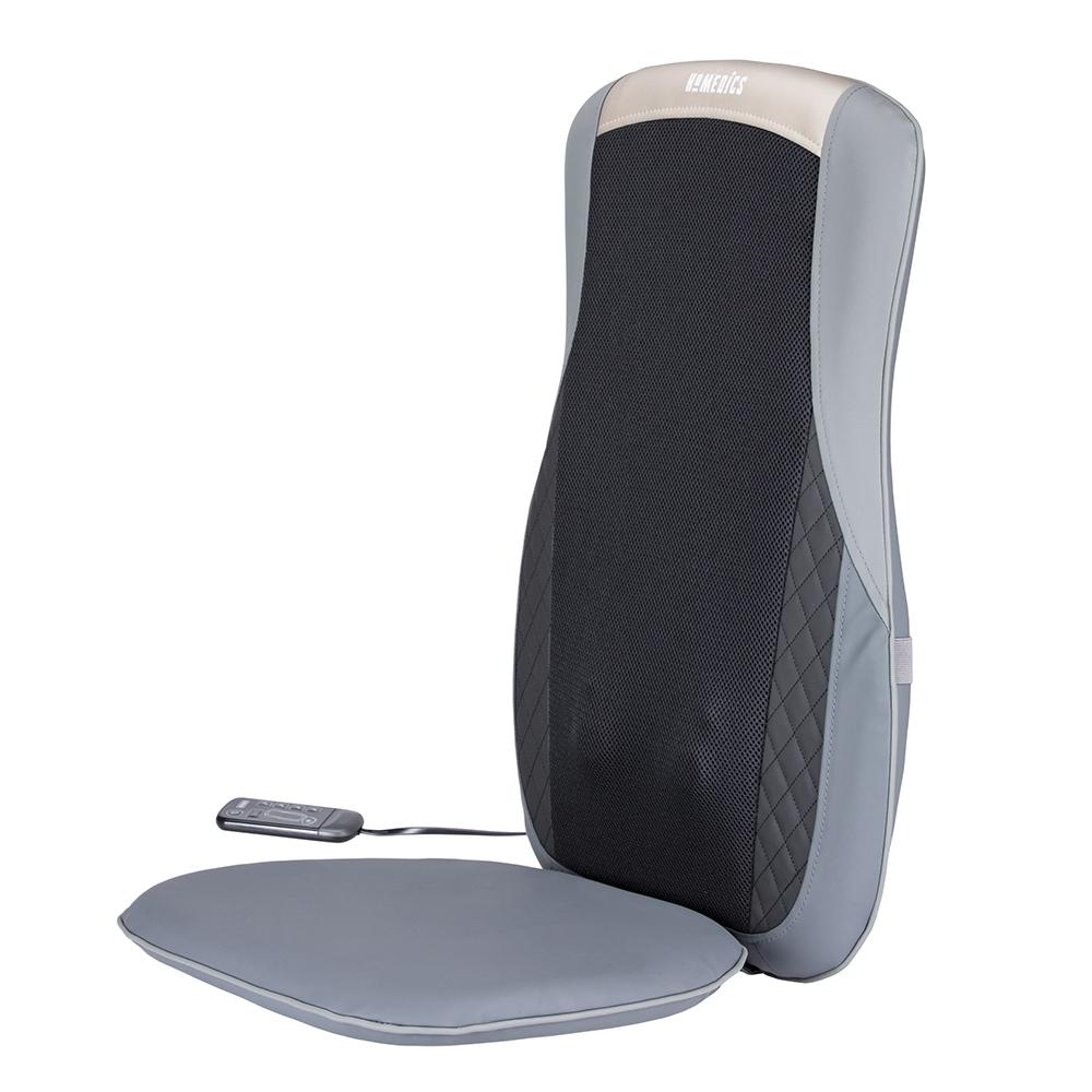 Angled view of the Homedics Cordless Shiatsu Pro+ Massage Cushion with Soothing Heat