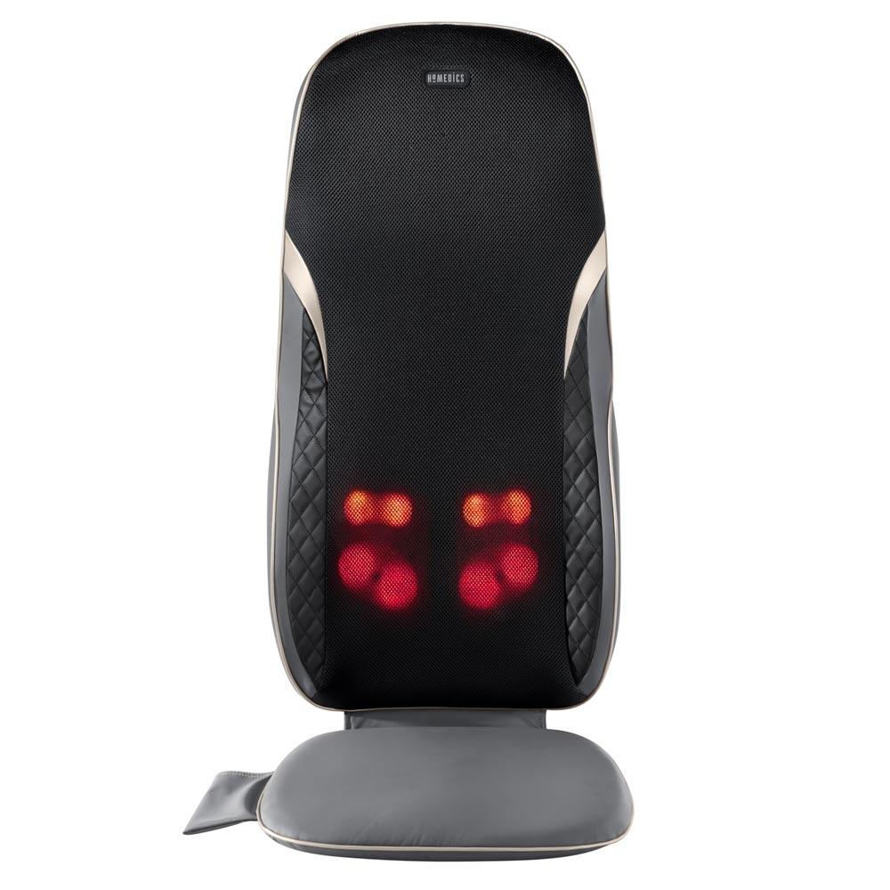 Homedics Shiatsu XL Massage Cushion with Soothing Heat with heating and massaging elements highlighted
