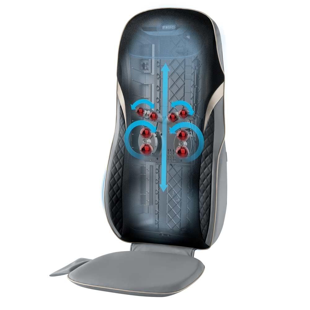 Artist rendering of massaging elements of the Homedics Shiatsu XL Massage Cushion with Soothing Heat