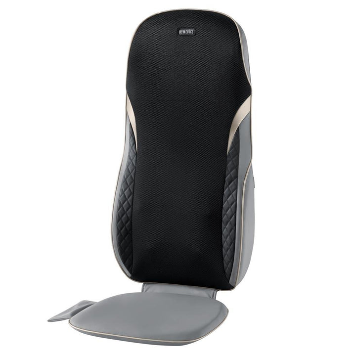 Angled view of the Homedics Shiatsu XL Massage Cushion with Soothing Heat