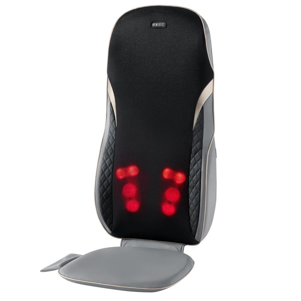 Homedics Shiatsu XL Massage Cushion with Soothing Heat with heating and massaging elements highlighted