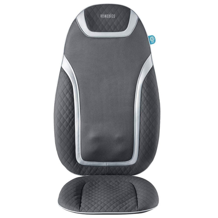 Close-up view of the controller for the Homedics Gentle Touch Gel Shiatsu Massage Cushion with Heat