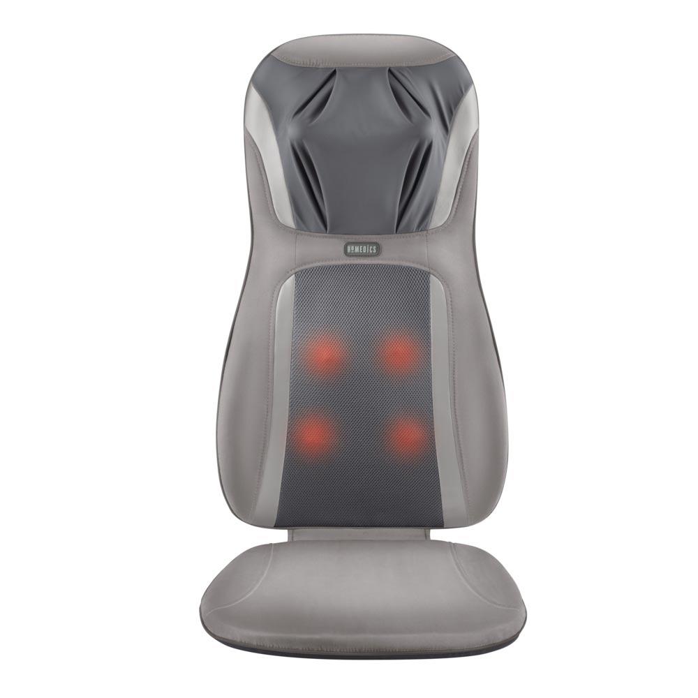 Front view of the Homedics Shiatsu Elite Pro Massage Cushion with Heat with massage elements highlighted