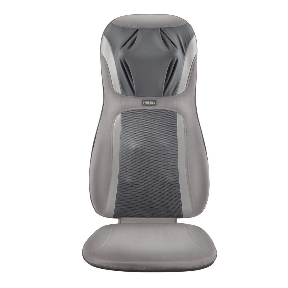 Front view of the Homedics Shiatsu Elite Pro Massage Cushion with Heat with illustration of massage elements