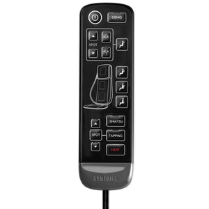 Close-up view of controller for the Homedics Shiatsu 3D TruTouch Massage Cushion