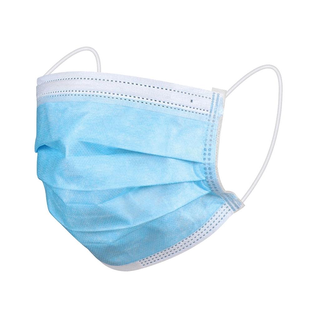 Angled view of the Homedics Single Use Ear-Loop Face Mask (40 Count)