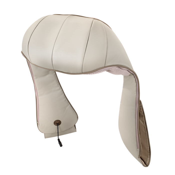 Back angled view of the Homedics Quad Action Shiatsu Kneading Neck and Shoulder Massager with Heat