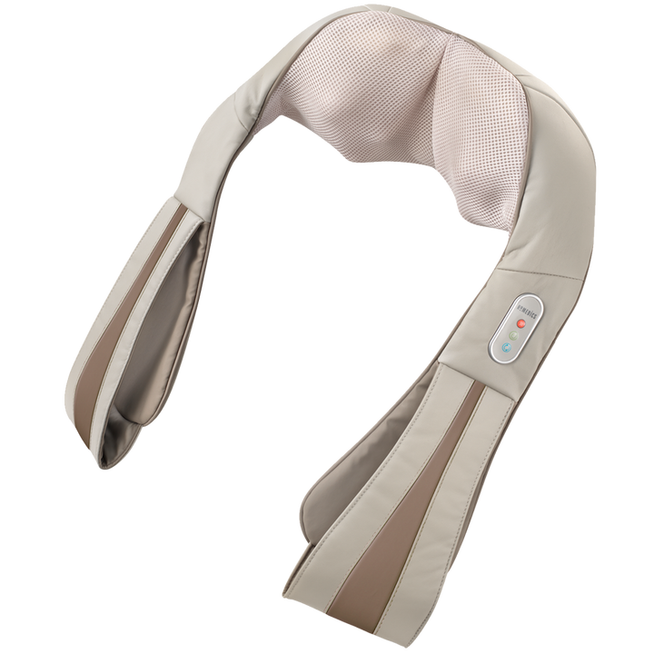 Back angled view of the Homedics Quad Action Shiatsu Kneading Neck and Shoulder Massager with Heat