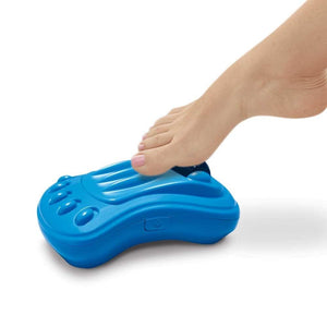 Foot on the Homedics Vibration Foot Massager