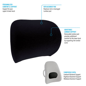 Lumbar Pad Replacement (Black Only)