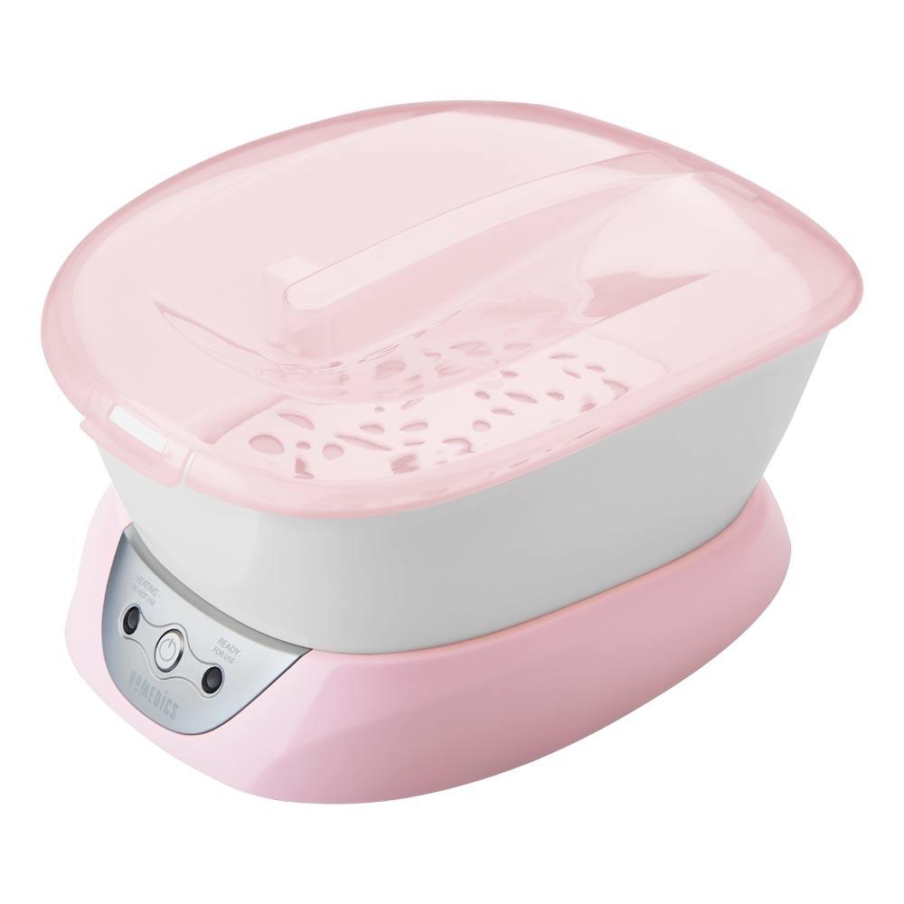 Homedics Pink ParaSpa Plus Paraffin Bath with accessories