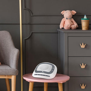 Homedics MyBaby SoundSpa Portable on stool