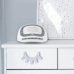 Front view of the Homedics MyBaby SoundSpa Portable on table