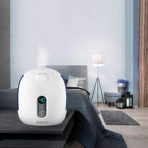 Homedics Total Comfort Ultrasonic Humidifier Warm and Cool Mist humidifying bedroom with mist