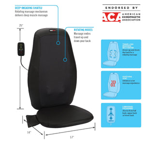 Deep Kneading Shiatsu Massage Cushion with Heat A Plus Content
