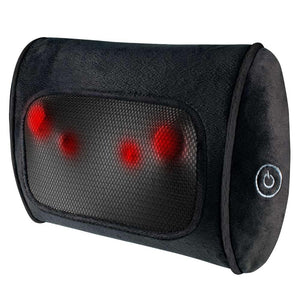 Front view Homedics Shiatsu Massage Pillow with Soothing Heat with massage zone indicators