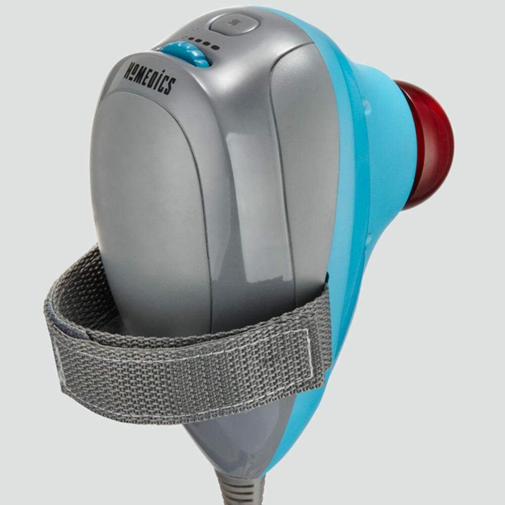 Back angled view of the Homedics Mercury Percussion Massager with Heat