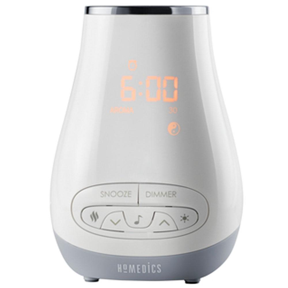 Alternate angled view of the Homedics SoundSpa Slumber Scents - Powered on