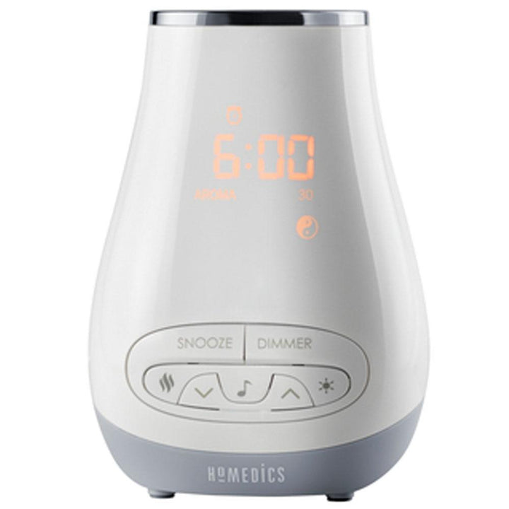 Alternate angled view of the Homedics SoundSpa Slumber Scents - Powered on