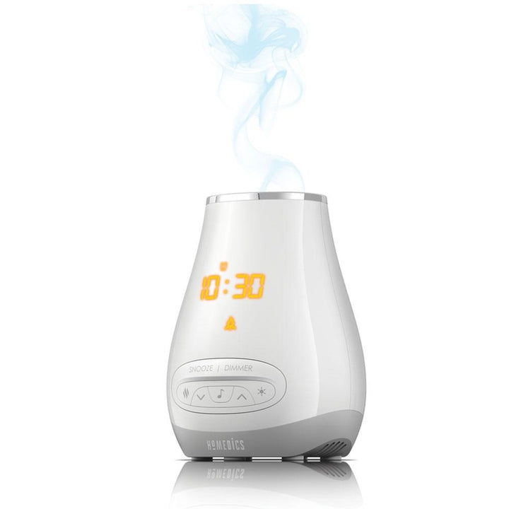 Alternate angled view of the Homedics SoundSpa Slumber Scents - Powered on