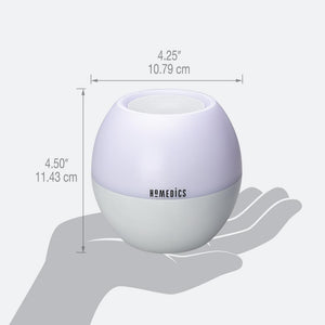 Homedics SoundSpa Sunrise dimensions