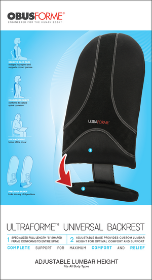 Ultraforme™ Universal Backrest -Packaging - ObusForme