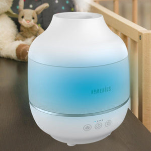 Homedics TotalComfort Cool Mist Ultrasonic Humidifier on table