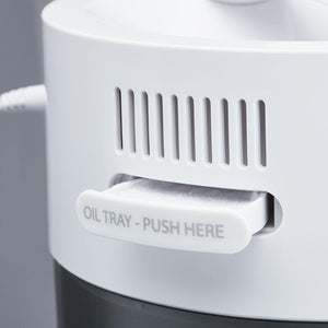 Close-up view of the essential oils tray on the Homedics TotalComfort Ultrasonic Cool Mist Humidifier