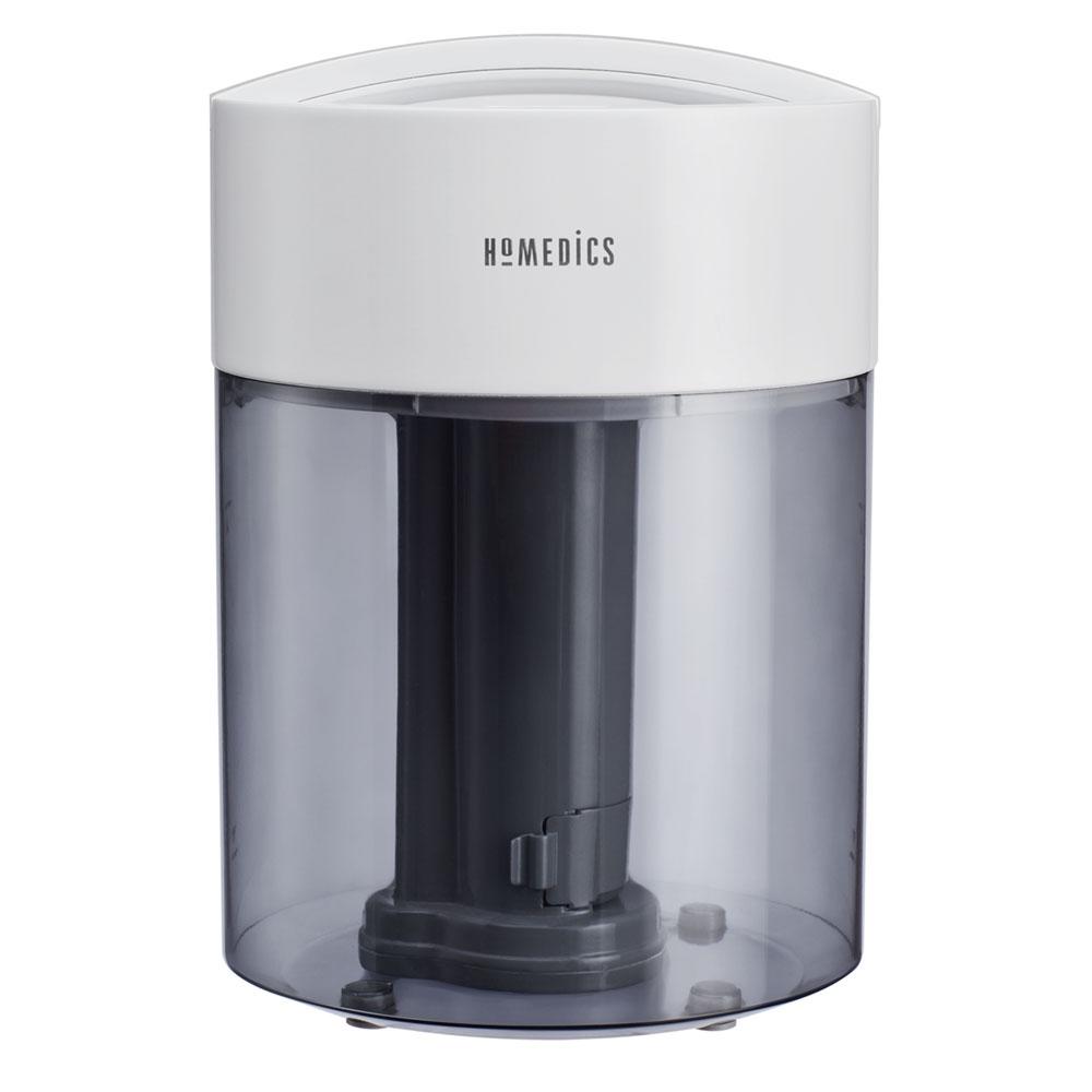 Close-up view of the essential oils tray on the Homedics TotalComfort Ultrasonic Cool Mist Humidifier