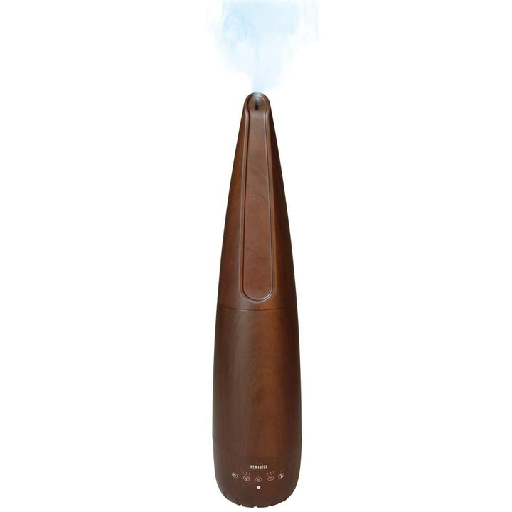 Front view of the Homedics TotalComfort 2-in-1 Warm and Cool Humidifier with mist extension wand - active view