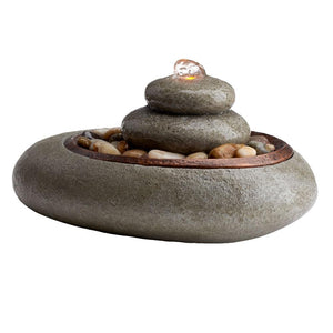 Angled view of the Homedics Mirra Oceanside Relaxation Fountain